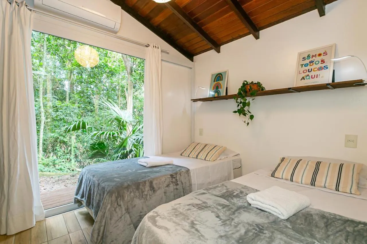 Casa Charmosa Na Mata Com Vista Da Lagoa. フロリアノポリス 別荘